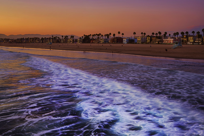 Venice Beach at sunset - Los Angeles, California